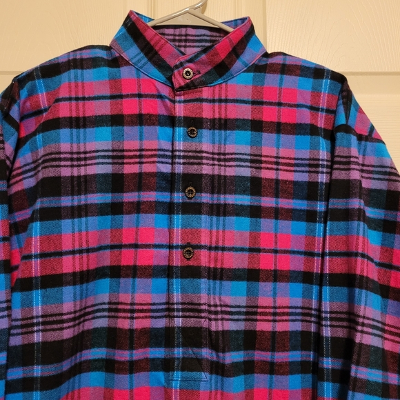 The Vermont Flannel Co Men Plaid Shirt XS Multicolor Long Sleeve 1/2 Button up - Picture 2 of 7